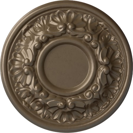 Ekena Millwork Odessa Ceiling Medallion (Fits Canopies up to 2 1/2"), Hand-Painted Warm Silver, 7 1/2"OD x 1 1/8"P CM07ODWSS